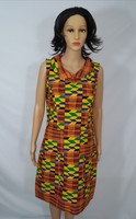 Gorgeous African kente Print Slim Fitted Dress