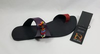 Charming African Leather Beaded Women's Slippers