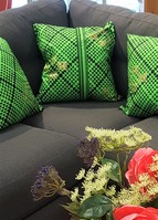 Delightful  Ghanian Woodin Cushion Covers 18x18