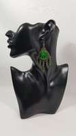 Beautiful Green Drop Chandelier Earrings